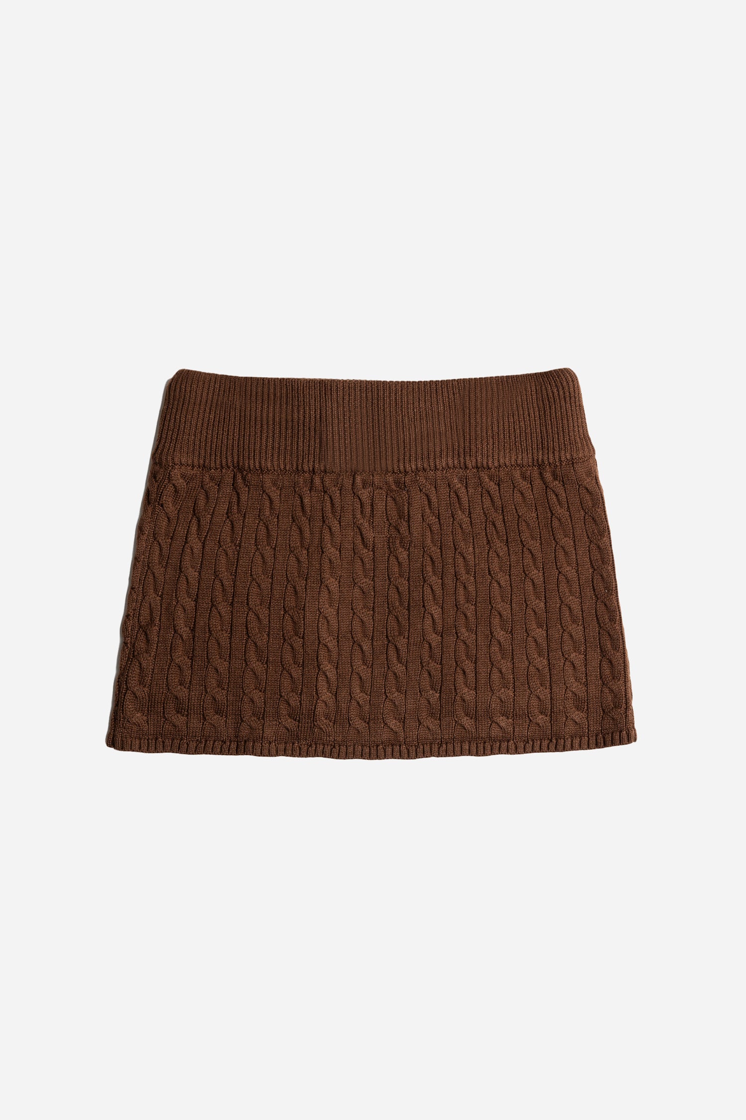 AMO Knitted Skirt Brown